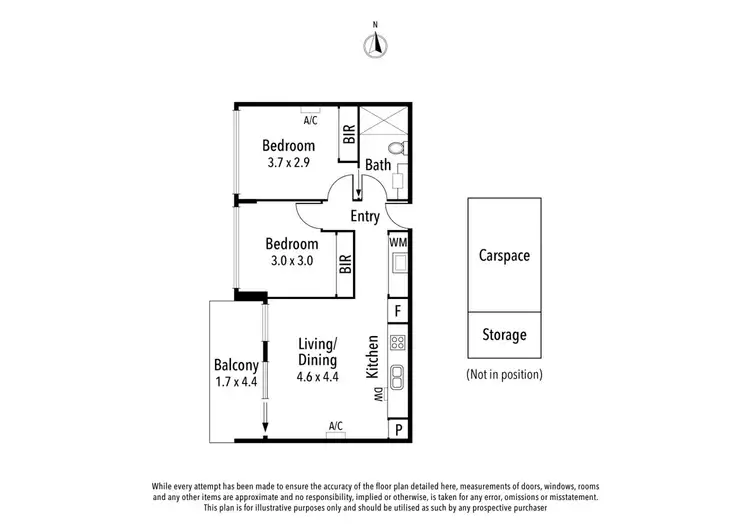 Floorplan of Homely apartment listing, 15/74 Darebin Street, Heidelberg VIC 3084