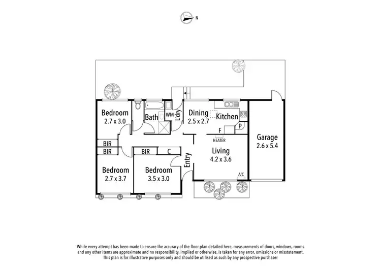 Floorplan of Homely unit listing, 4/206 Spring Street, Reservoir VIC 3073