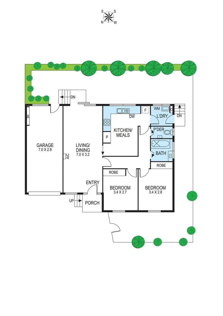 Floorplan of Homely unit listing, 2/224 Jasper Road, Mckinnon VIC 3204