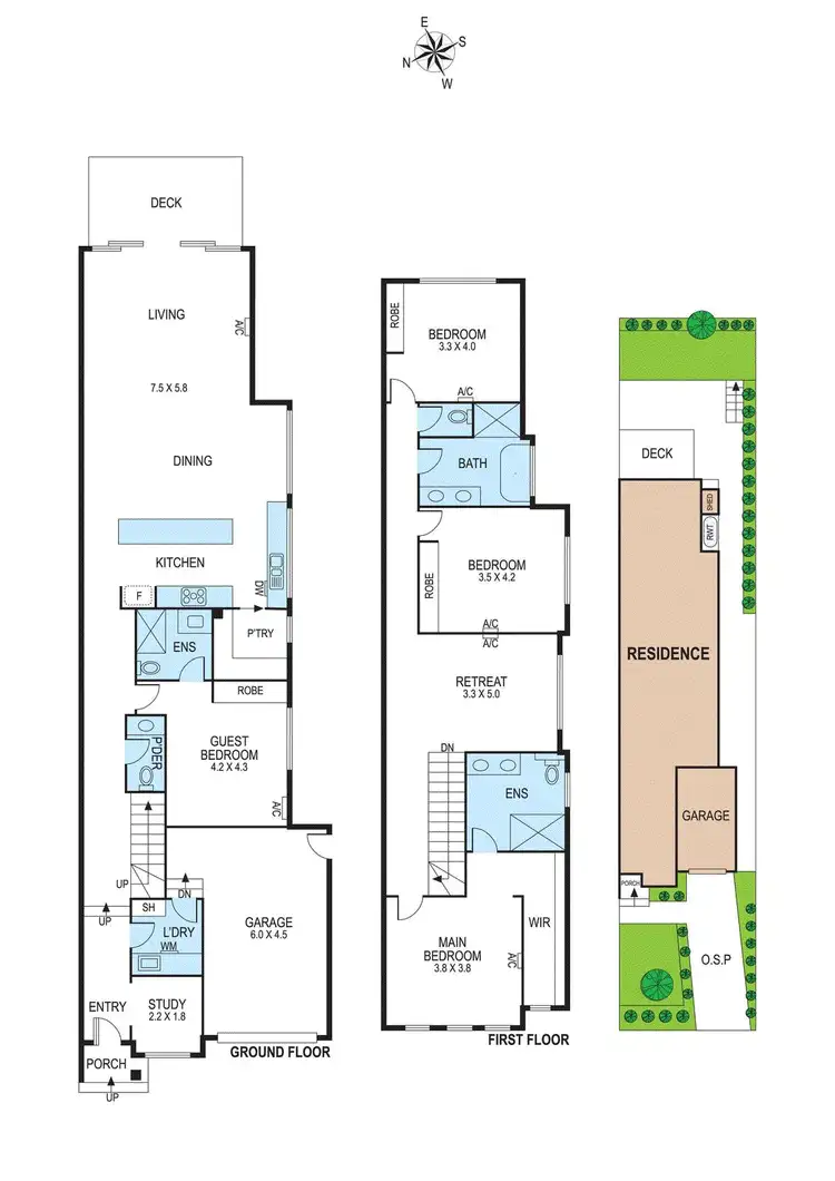Floorplan of Homely townhouse listing, 10a Blamey Street, Bentleigh East VIC 3165