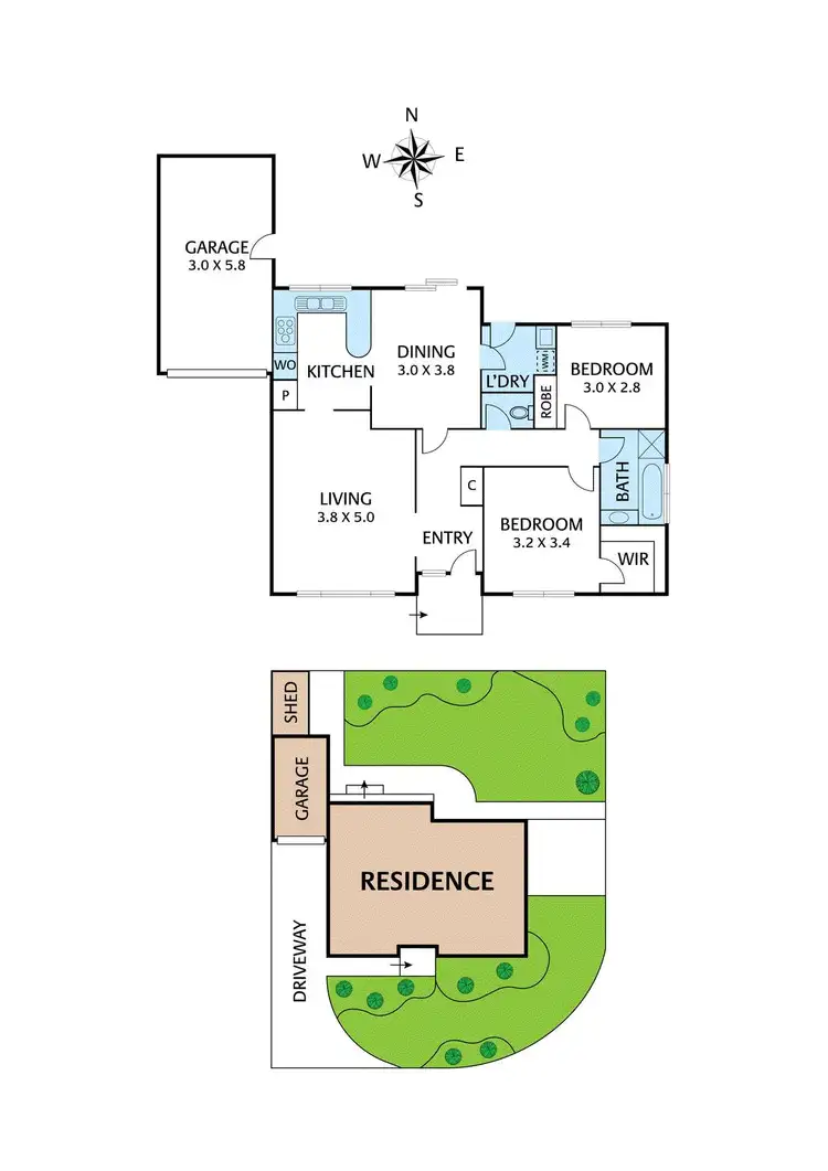 Floorplan of Homely unit listing, 28/117 Plenty Road, Bundoora VIC 3083