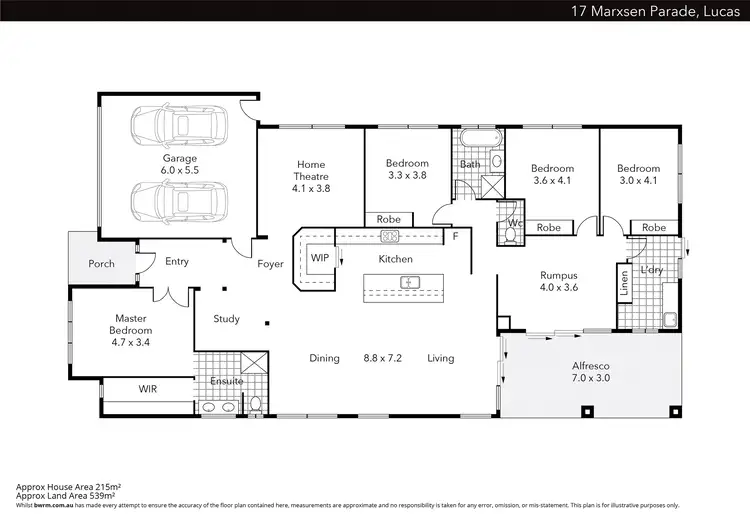 Floorplan of Homely house listing, 17 Marxsen Parade, Lucas VIC 3350