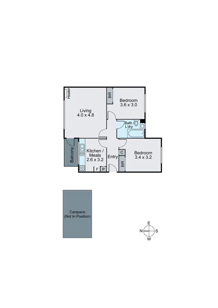 Floorplan of Homely apartment listing, 2/183 Auburn Road, Hawthorn VIC 3122