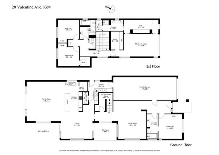 Floorplan of Homely house listing, 20 Valentine Avenue, Kew VIC 3101