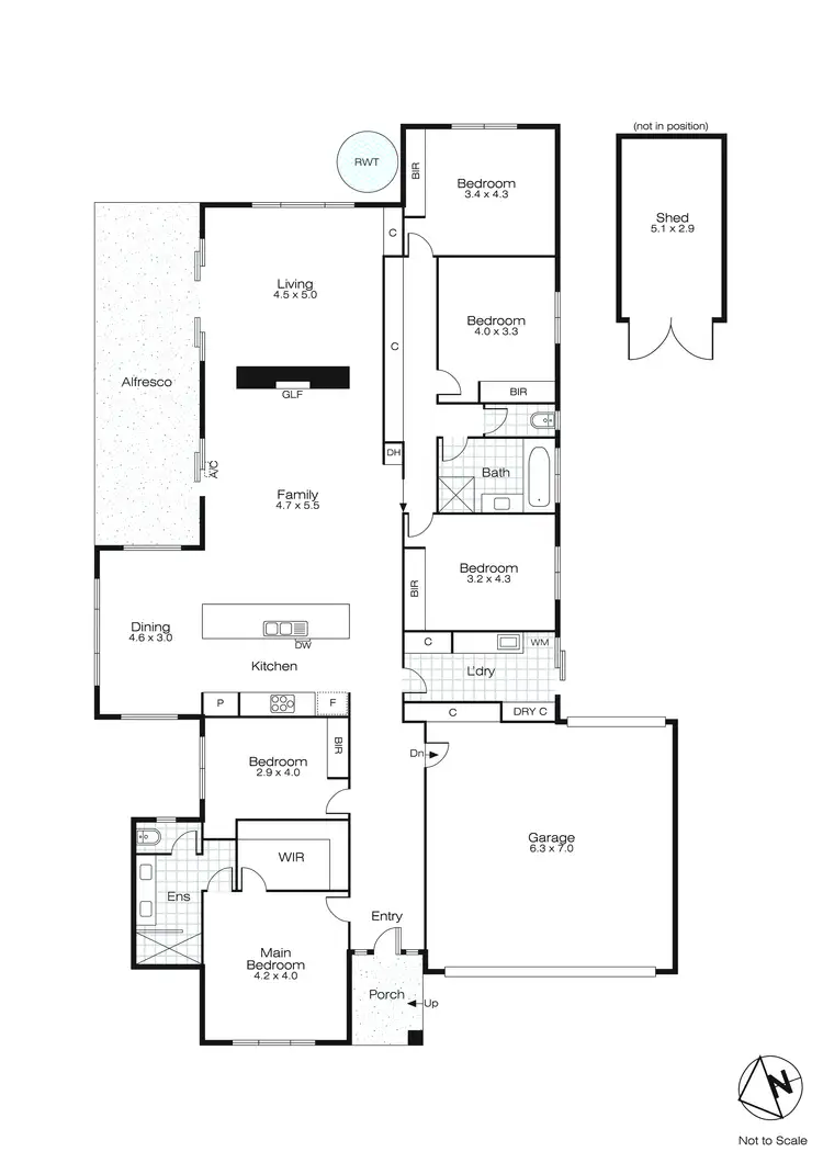 Floorplan of Homely house listing, 4 Heath Court, Ballarat North VIC 3350