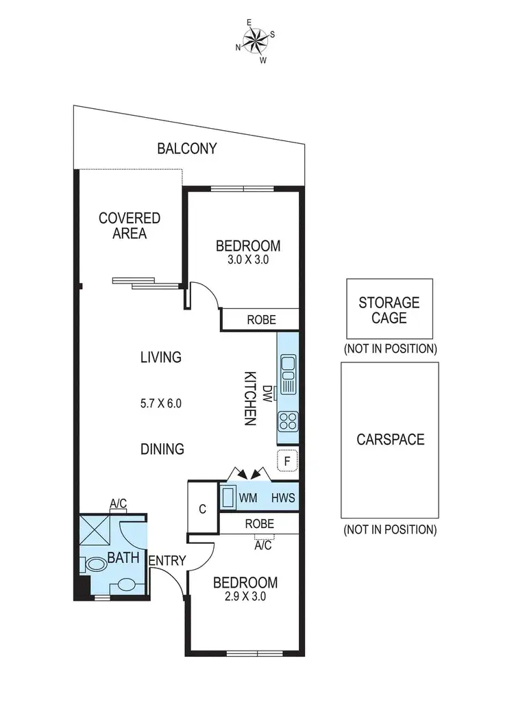 Floorplan of Homely apartment listing, 75/115 Neerim Road, Glen Huntly VIC 3163