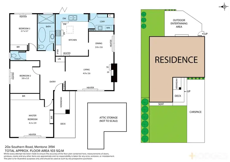 Floorplan of Homely house listing, 20a Southern Road, Mentone VIC 3194