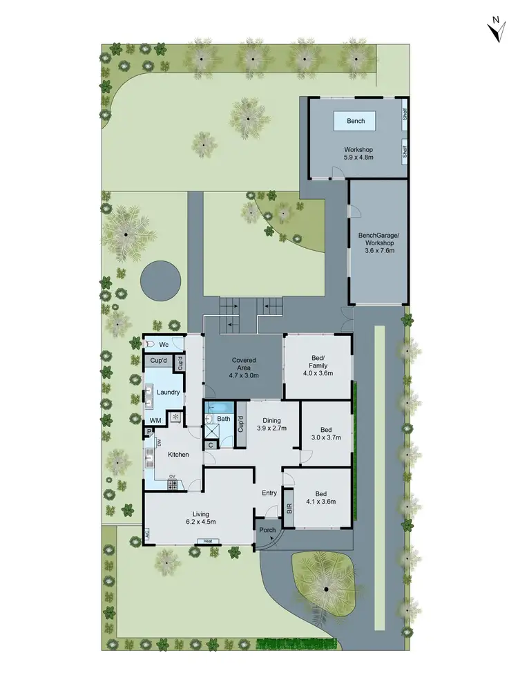 Floorplan of Homely house listing, 6 Cash Grove, Mount Waverley VIC 3149