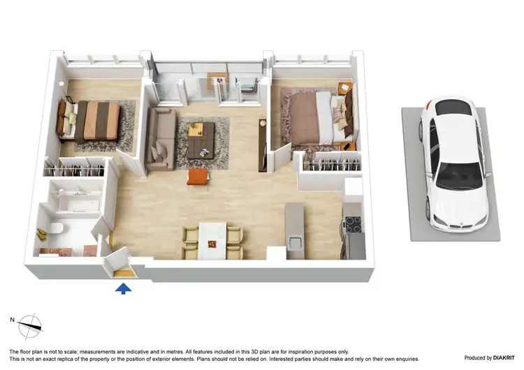 Floorplan of Homely apartment listing, 151/416 St Kilda Road, Melbourne VIC 3004