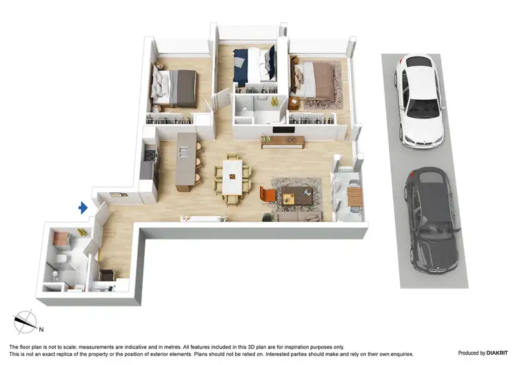 Floorplan of Homely apartment listing, 2101/151 City Road, Southbank VIC 3006