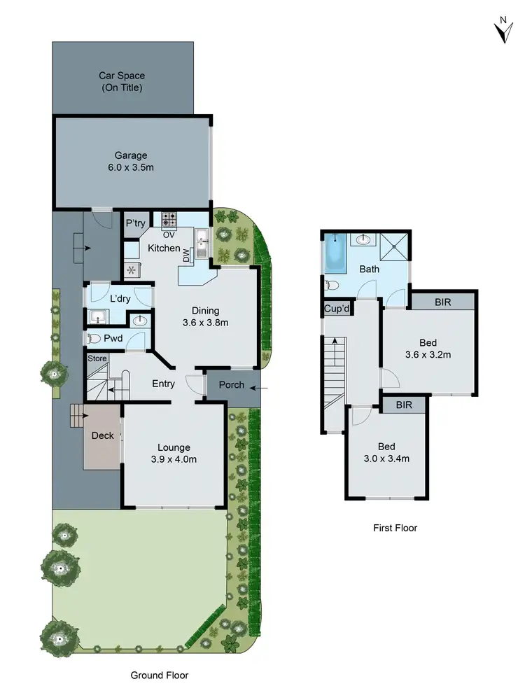 Floorplan of Homely townhouse listing, 2/39 Medway Street, Box Hill North VIC 3129
