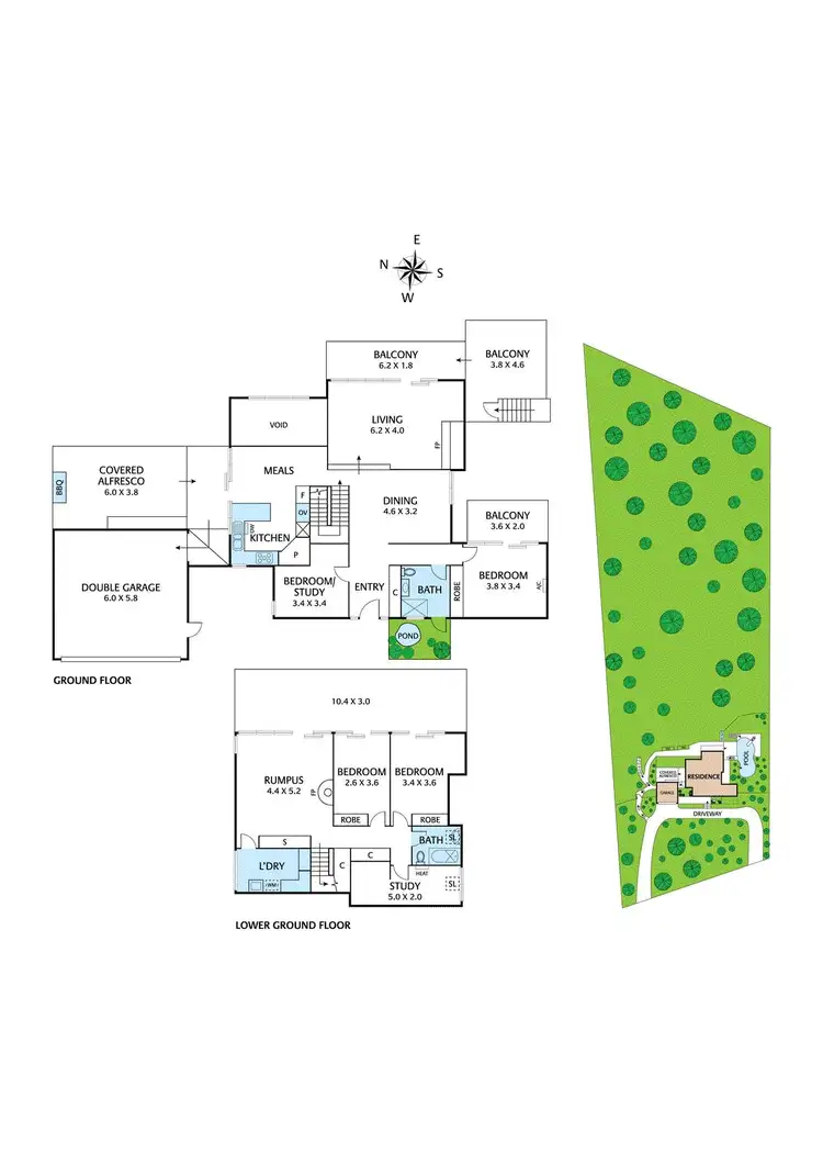 Floorplan of Homely house listing, 5 Morilla Place, North Warrandyte VIC 3113