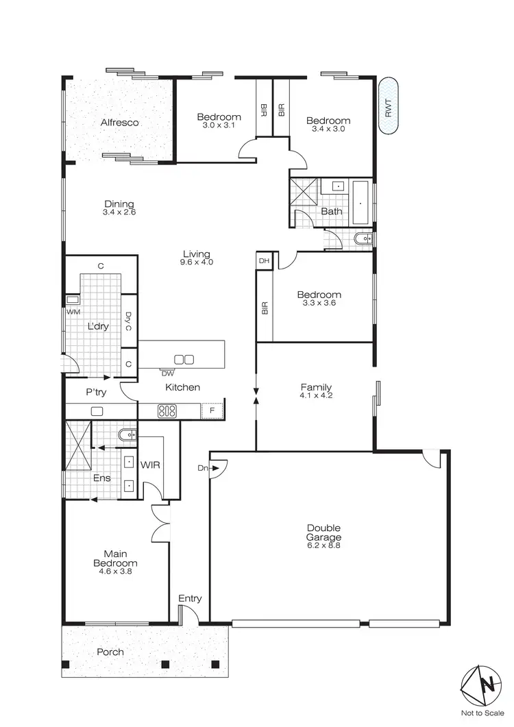 Floorplan of Homely house listing, 9 Granland Way, Lucas VIC 3350