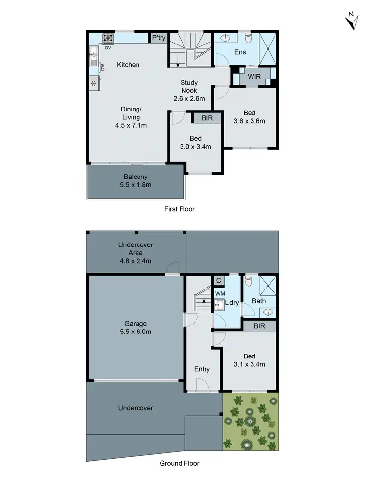 Floorplan of Homely townhouse listing, 13/40 Highclere Avenue, Mount Waverley VIC 3149
