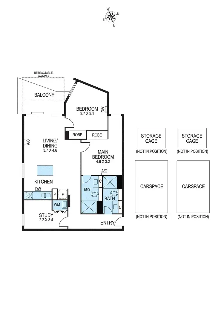 Floorplan of Homely apartment listing, 104/31 Prince Edward Avenue, Mckinnon VIC 3204