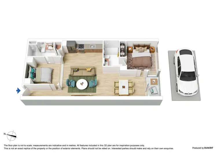 Floorplan of Homely apartment listing, 2508/601 Little Lonsdale Street, Melbourne VIC 3000