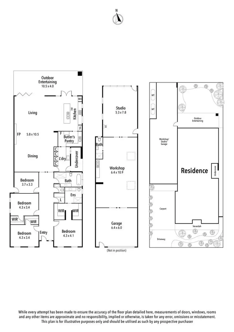 Floorplan of Homely house listing, 46 Darling Street, Fairfield VIC 3078