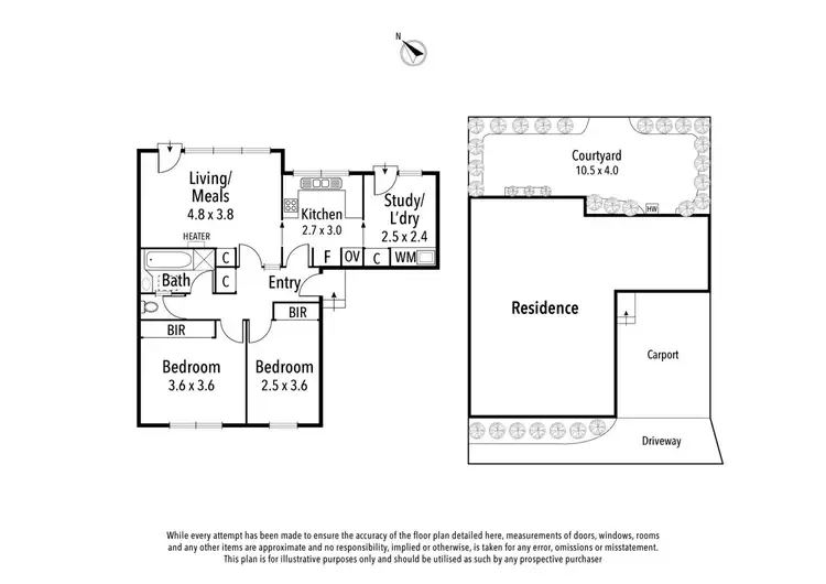 Floorplan of Homely unit listing, 4/303 Upper Heidelberg Road, Ivanhoe VIC 3079