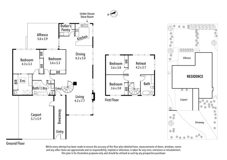 Floorplan of Homely house listing, 46 Gloucester Drive, Heidelberg VIC 3084