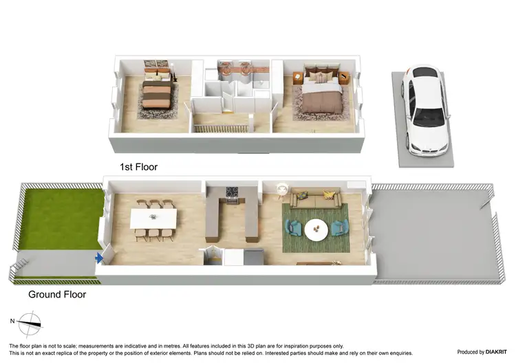 Floorplan of Homely townhouse listing, 21 Miles Street, Southbank VIC 3006