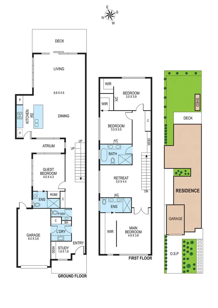 Floorplan of Homely townhouse listing, 32B Connie Street, Bentleigh East VIC 3165