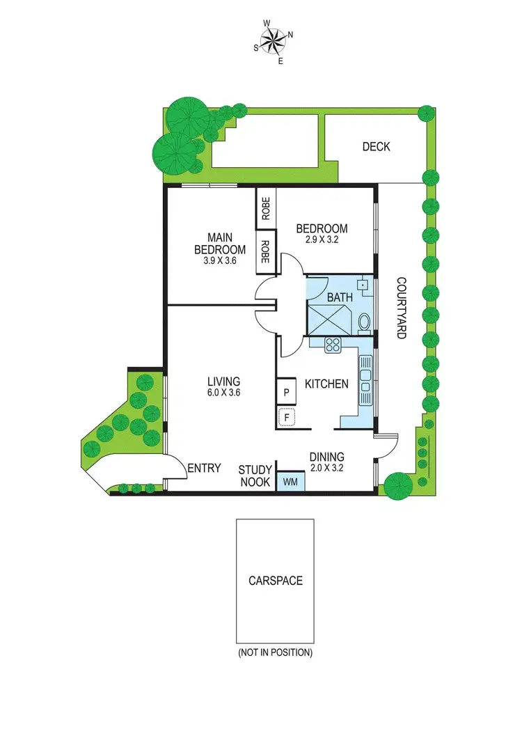 Floorplan of Homely unit listing, 3/5 Derry Street, Bentleigh East VIC 3165