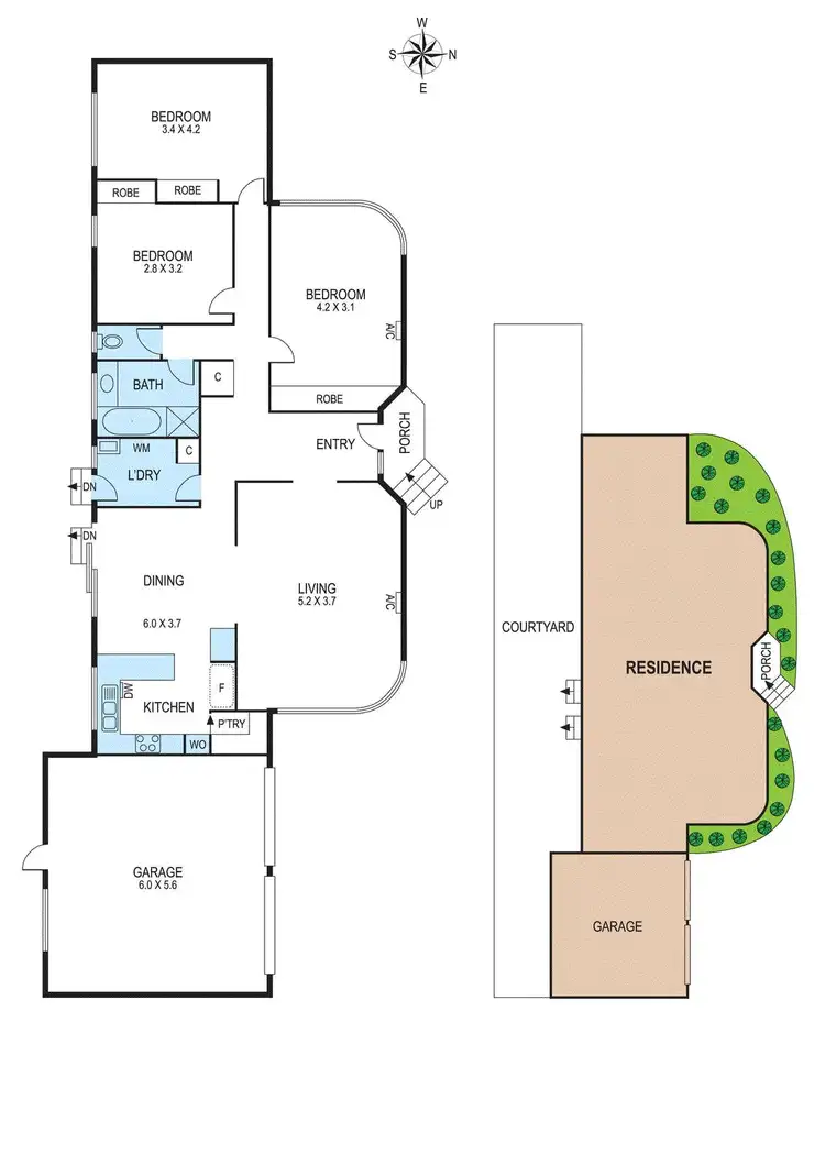 Floorplan of Homely unit listing, 2/23 Landcox Street, Brighton East VIC 3187
