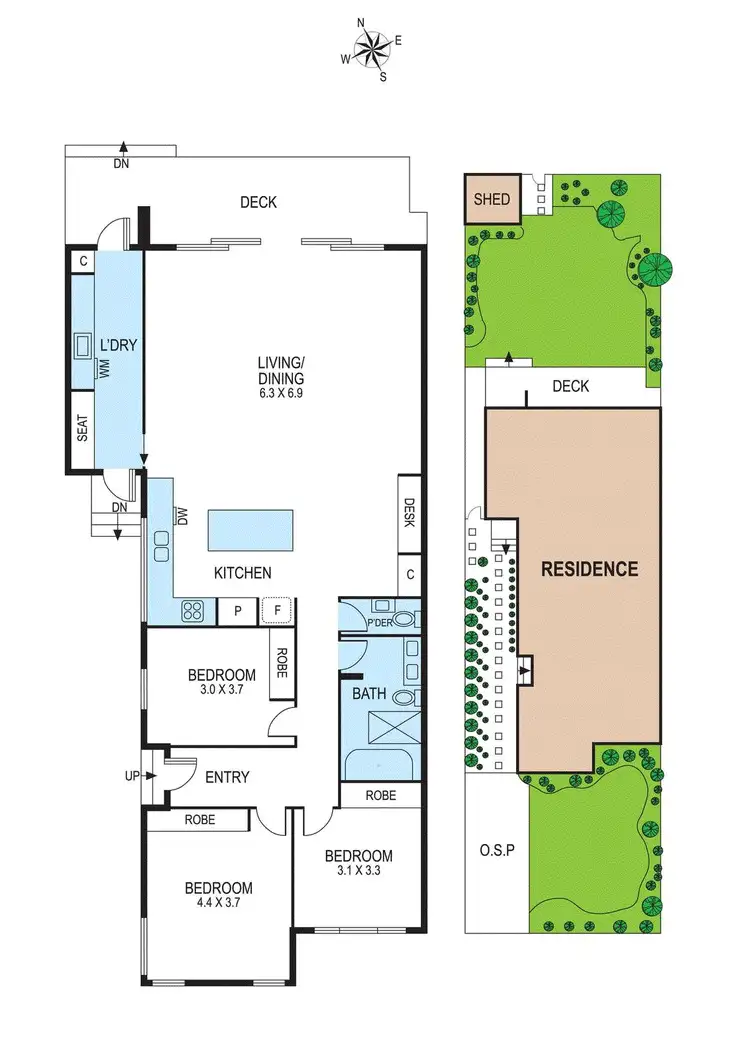 Floorplan of Homely house listing, 21 Carlton Street, Mckinnon VIC 3204