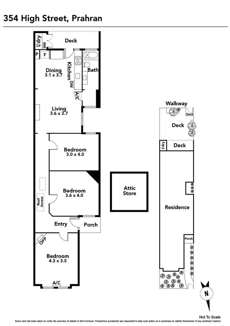 Floorplan of Homely house listing, 354 High Street, Prahran VIC 3181