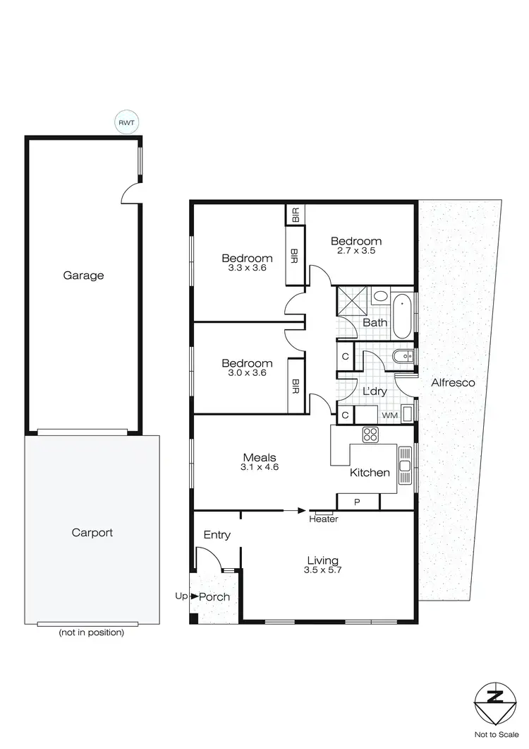 Floorplan of Homely house listing, 5 Kelvin Avenue, Sebastopol VIC 3356