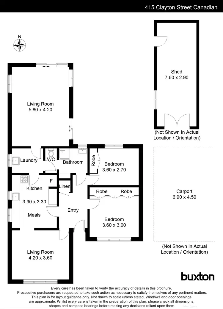 Floorplan of Homely house listing, 415 Clayton Street, Canadian VIC 3350