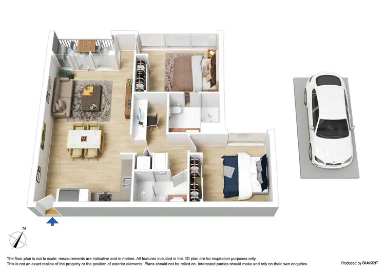 Floorplan of Homely apartment listing, 1310/60 Kavanagh Street, Southbank VIC 3006