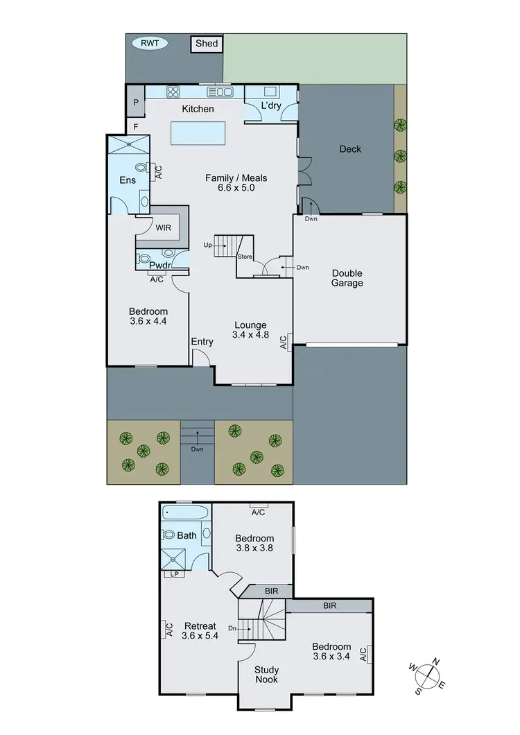 Floorplan of Homely townhouse listing, 40 Peate Avenue, Glen Iris VIC 3146