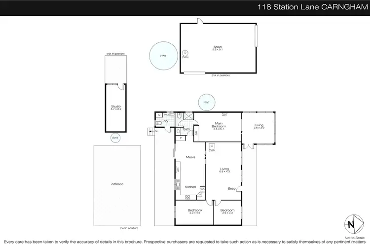 Floorplan of Homely house listing, 118 Station Lane, Carngham VIC 3351
