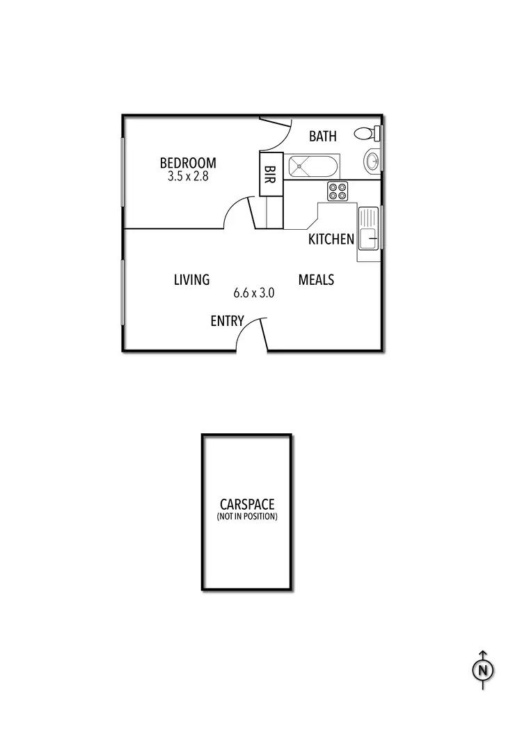 Floorplan of Homely apartment listing, 10/446 Albion Street, Brunswick West VIC 3055