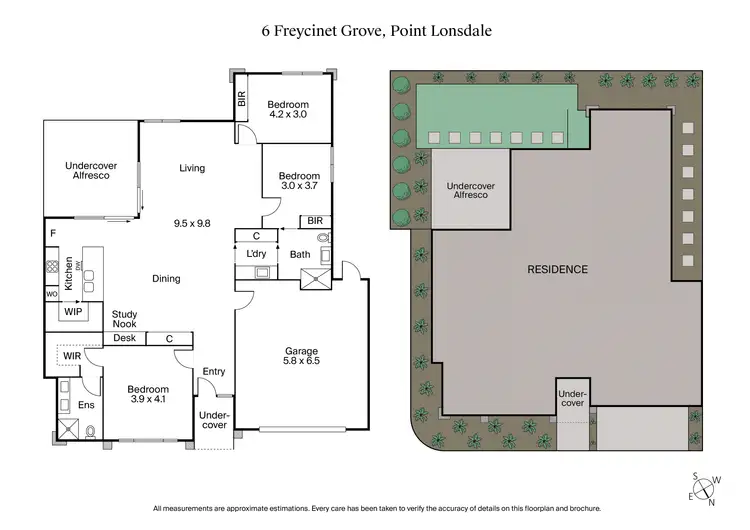 Floorplan of Homely house listing, 6 Freycinet Grove, Point Lonsdale VIC 3225