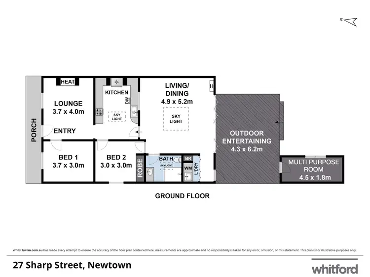 Floorplan of Homely house listing, 27 Sharp Street, Newtown VIC 3220