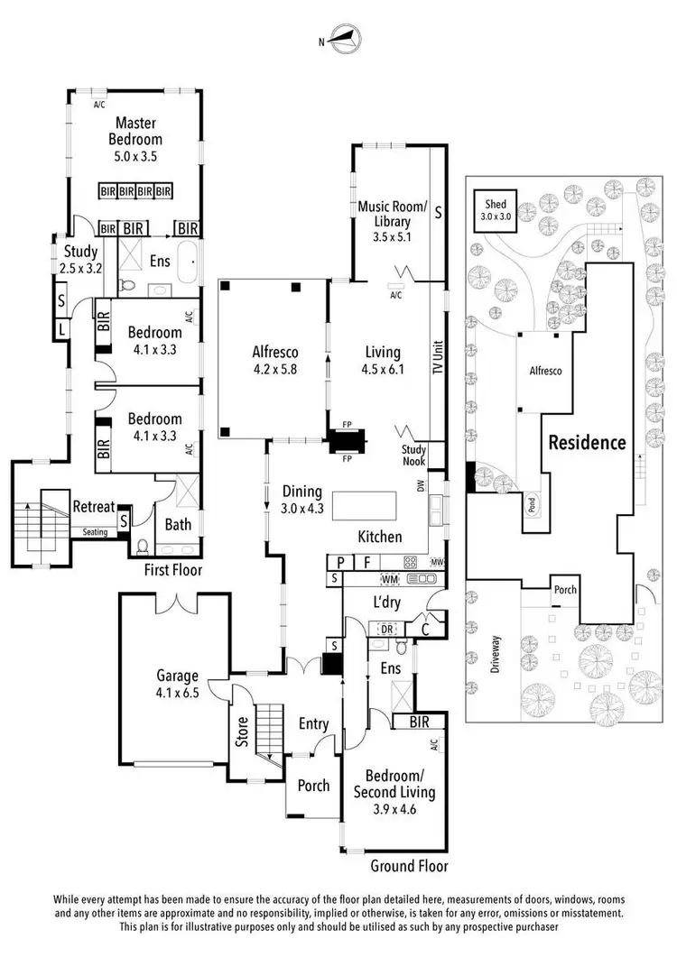 Floorplan of Homely house listing, 7 Abercorn Avenue, Ivanhoe VIC 3079