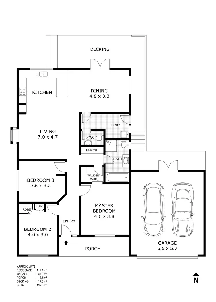 Floorplan of Homely house listing, 22 Lamb Street, Kilmore VIC 3764