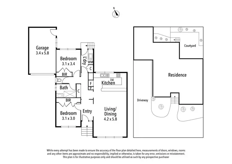 Floorplan of Homely townhouse listing, 3/14 Linden Avenue, Ivanhoe VIC 3079