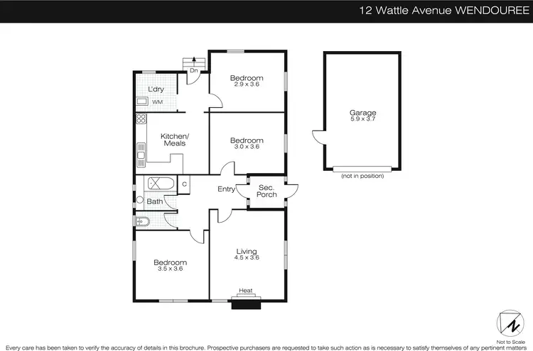 Floorplan of Homely house listing, 12 Wattle Avenue, Wendouree VIC 3355