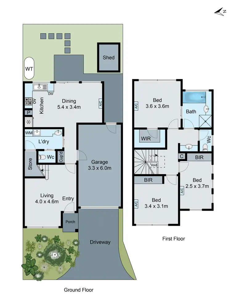 Floorplan of Homely townhouse listing, 2/1331-1333 Centre Road, Clayton VIC 3168