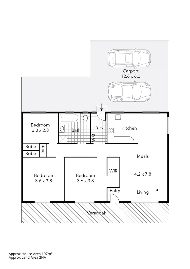 Floorplan of Homely house listing, 29 Devon Court, Haddon VIC 3351