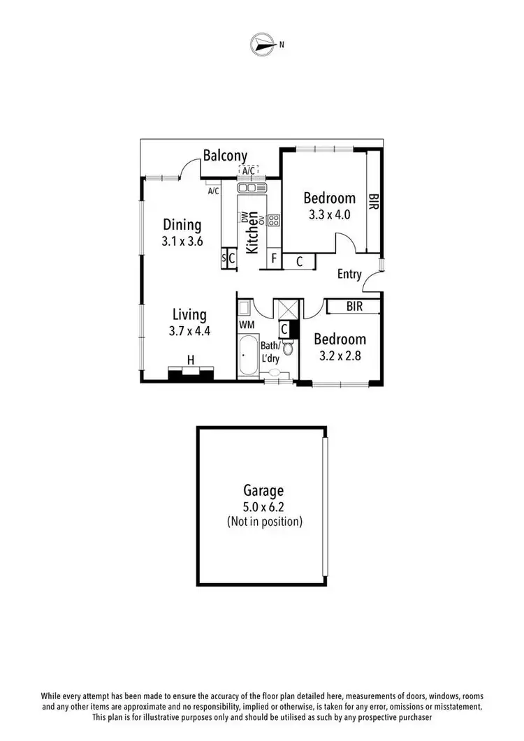 Floorplan of Homely apartment listing, 1/18 Carmichael Street, Ivanhoe East VIC 3079
