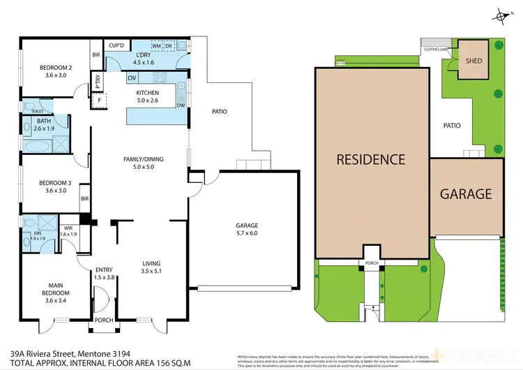 Floorplan of Homely townhouse listing, 39A Riviera Street, Mentone VIC 3194