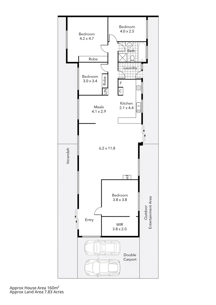 Floorplan of Homely house listing, 385 Yendon No 2 Road, Yendon VIC 3352