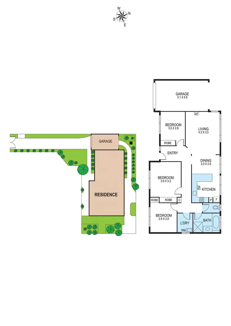 Floorplan of Homely unit listing, 2/35 Elizabeth Street, Bentleigh East VIC 3165