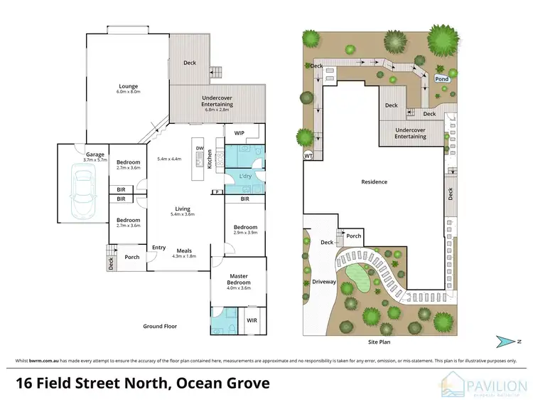 Floorplan of Homely house listing, 16 Field Street North, Ocean Grove VIC 3226