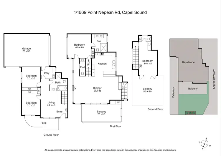 Floorplan of Homely townhouse listing, 1/1669 Point Nepean Road, Capel Sound VIC 3940