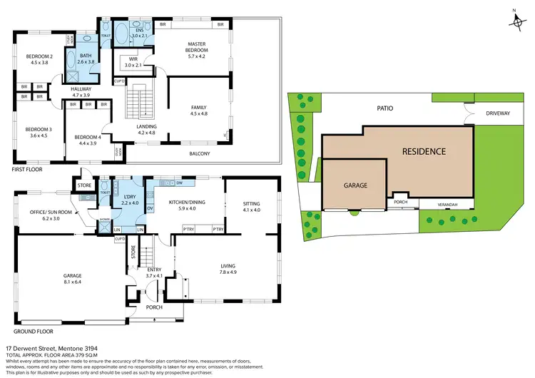 Floorplan of Homely house listing, 17 Derwent Street, Mentone VIC 3194